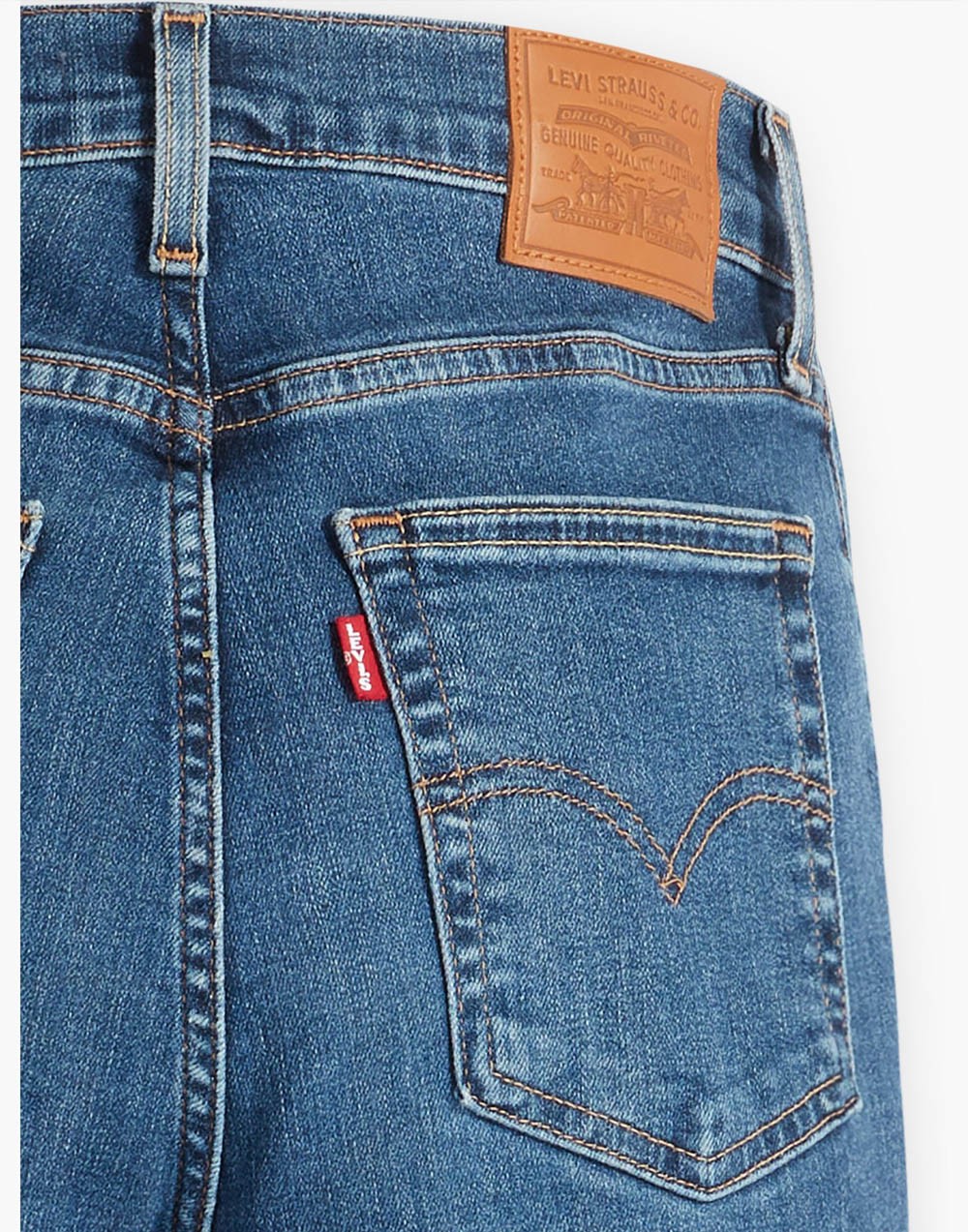 Spodnie Damskie Levi's® 724 High Rise Straight Blue Wave Mid 18883 0204