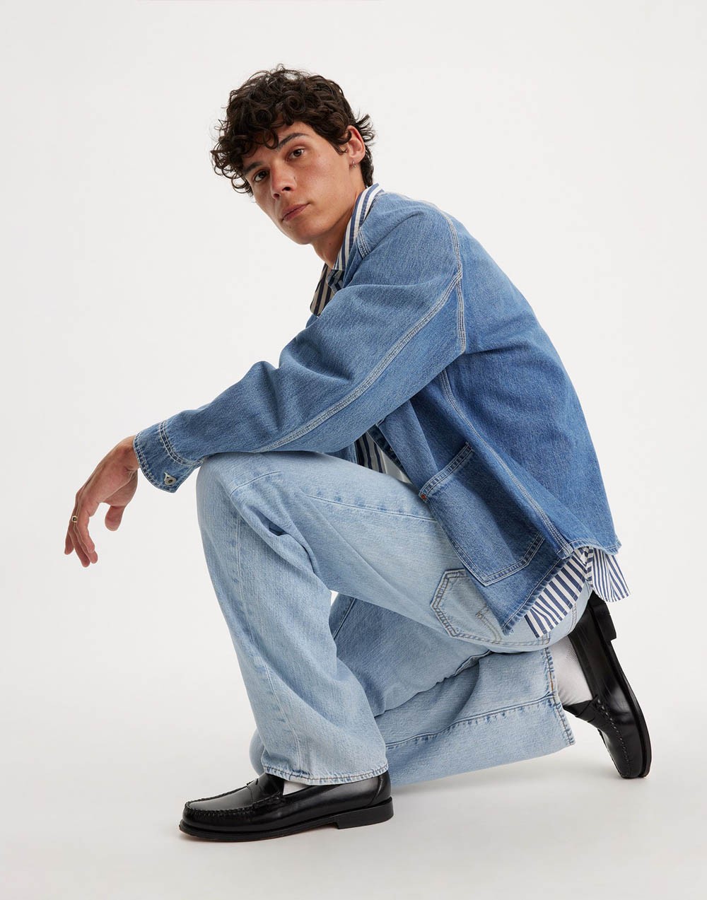 Spodnie Levi's® 568 Loose Straight Light Indigo - Worn In Varsity Academia Ltw 29037 0070