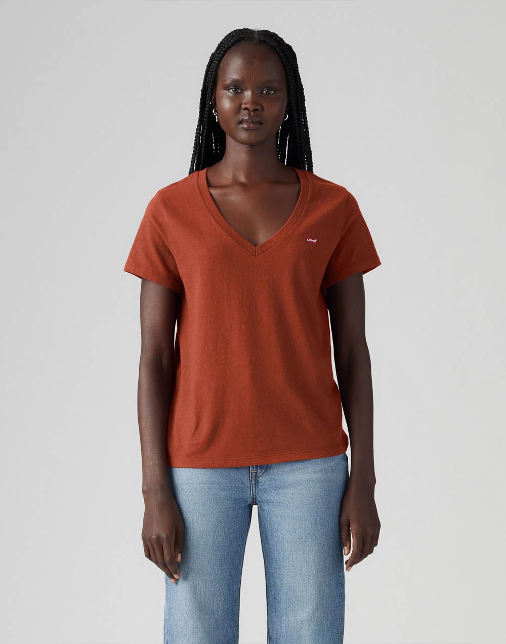 T-Shirt Levi's® - Perfect Slub Vneck Reds Picante 002Vr 0005