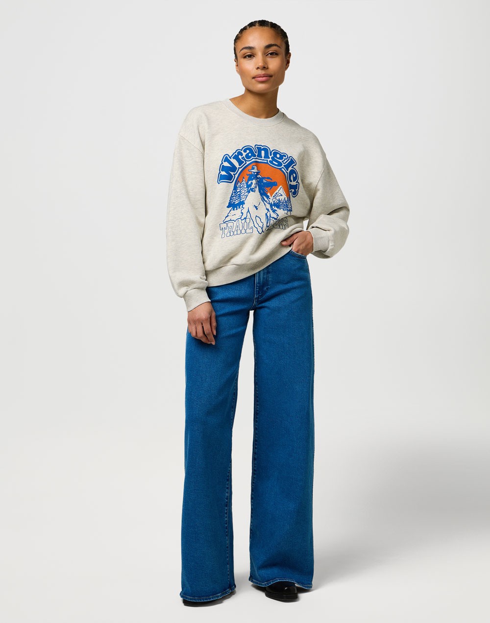 Jeansy Wrangler Canyon 112371190 Gentle Sky