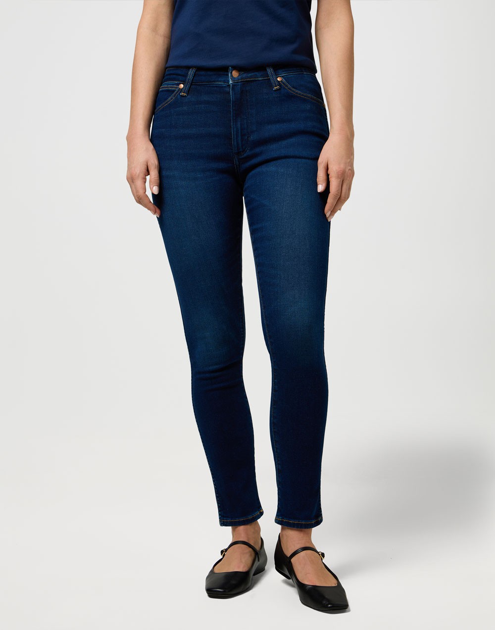 Jeansy Wrangler Sienna 112371151 Nightshade