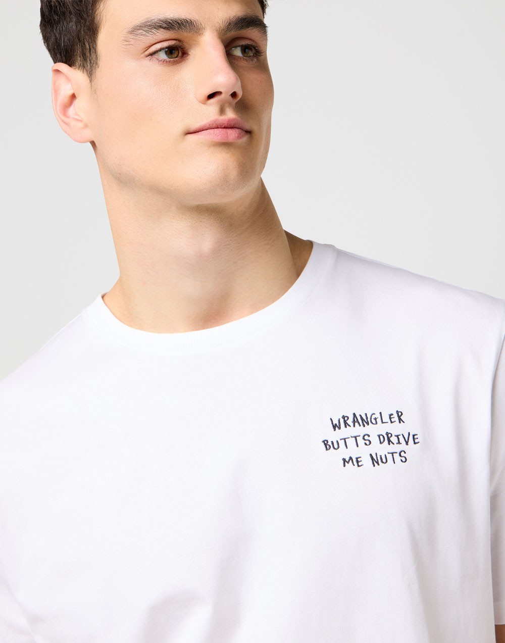 T-shirt Wrangler EMBROIDERY TEE 112371487 Worn White