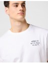 T-shirt Wrangler EMBROIDERY TEE 112371487 Worn White