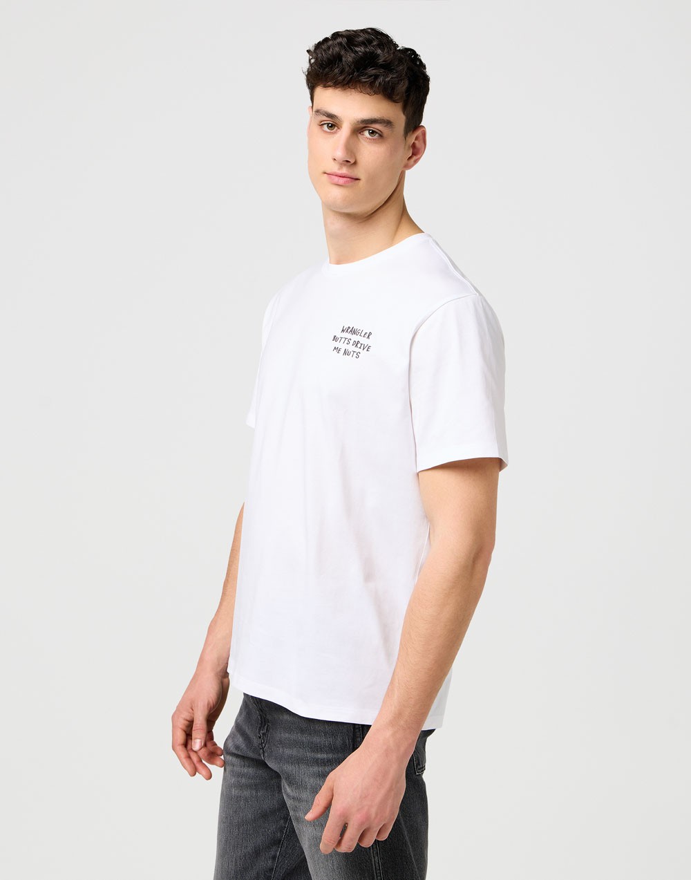 T-shirt Wrangler EMBROIDERY TEE 112371487 Worn White