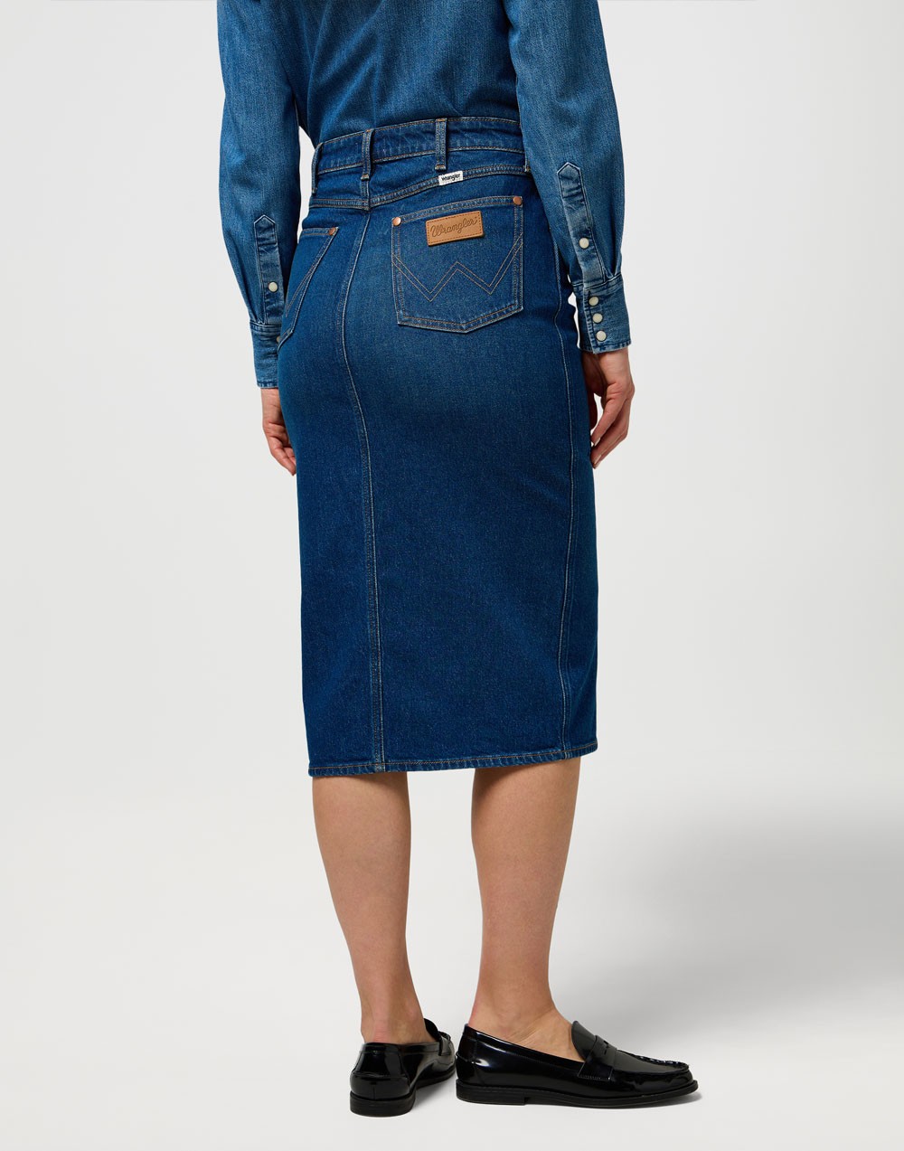 Spódnica Wrangler PENCIL SKIRT 112371161 Homestead Haze
