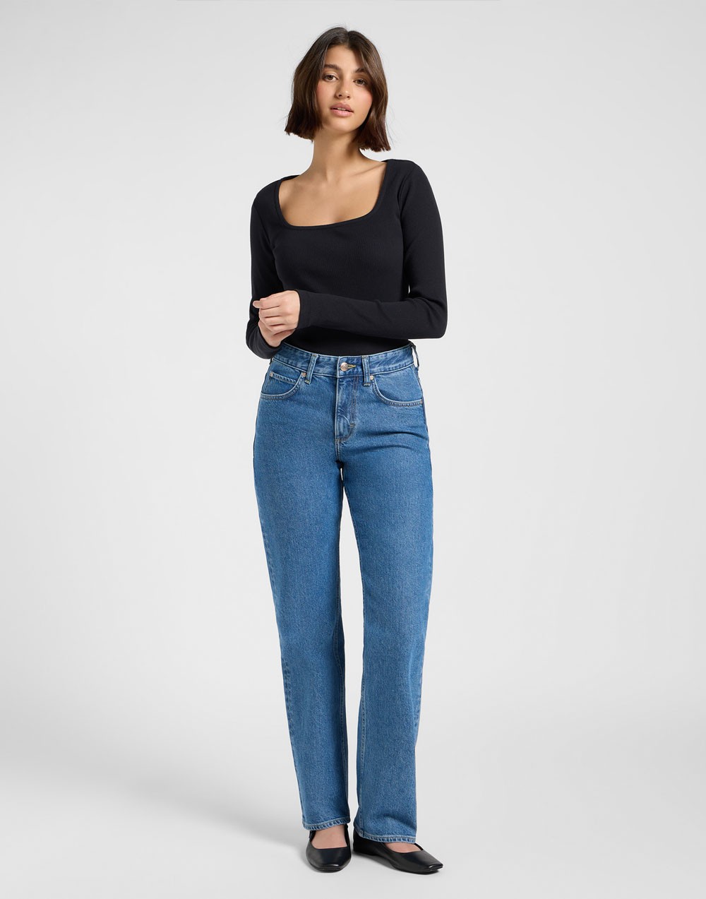 Jeansy Lee Rider Classic 112370910 Medium Blue