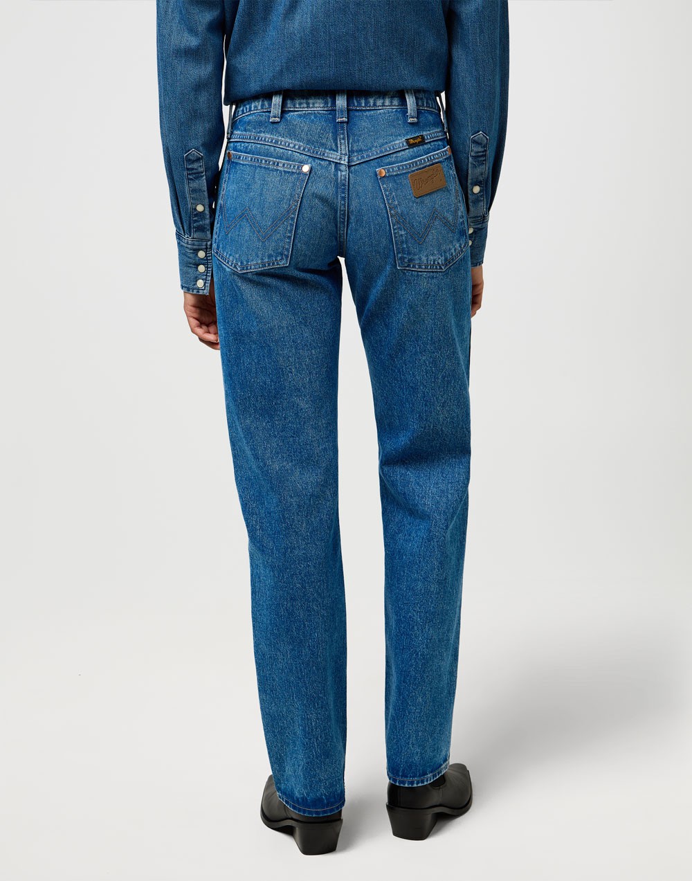 Jeansy Wrangler Low Rise Cowboy Jean 112371112 Lasso Lagoon