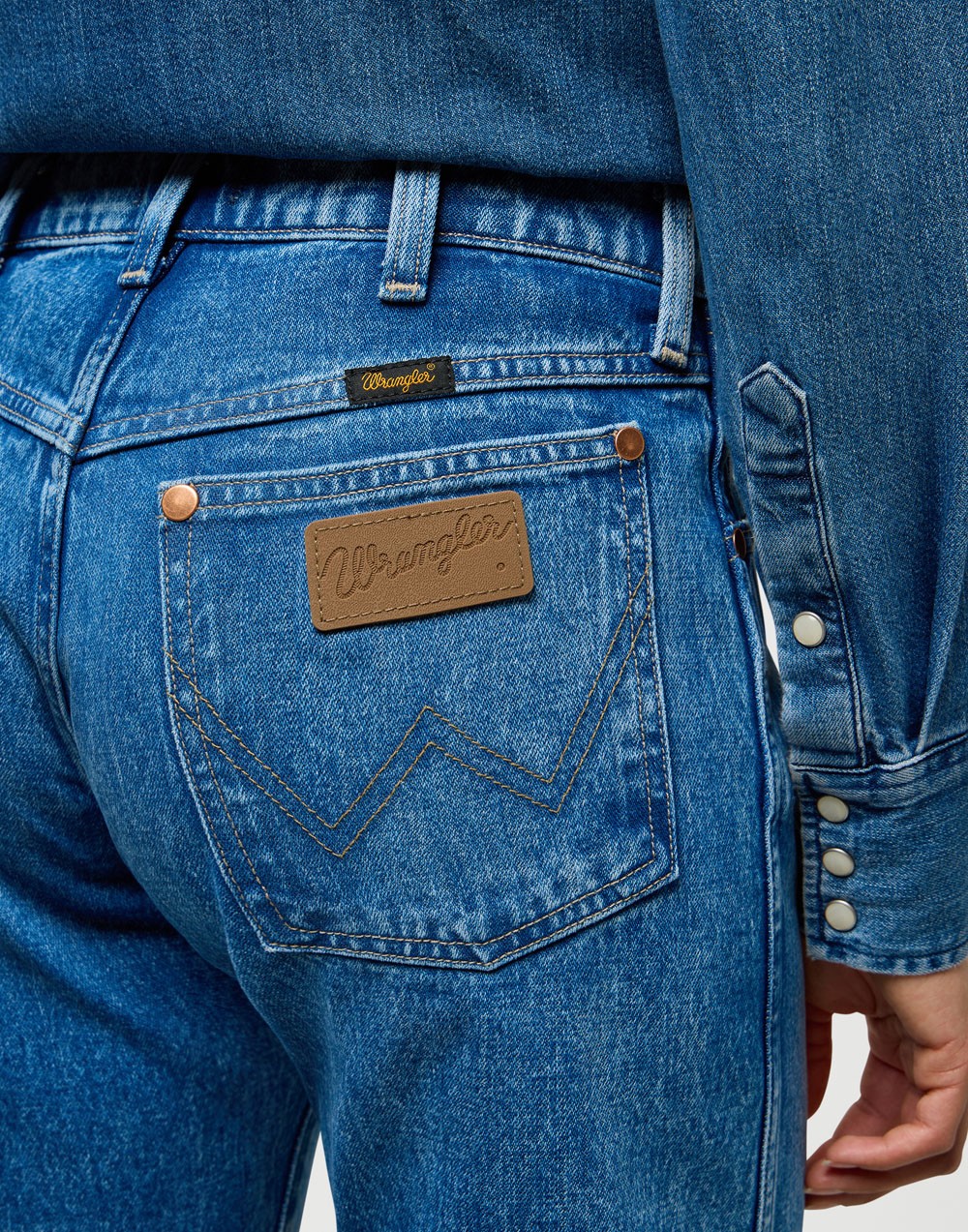 Jeansy Wrangler Low Rise Cowboy Jean 112371112 Lasso Lagoon