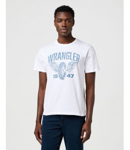 T-shirt Wrangler AMERICANA TEE 112371475 Worn White
