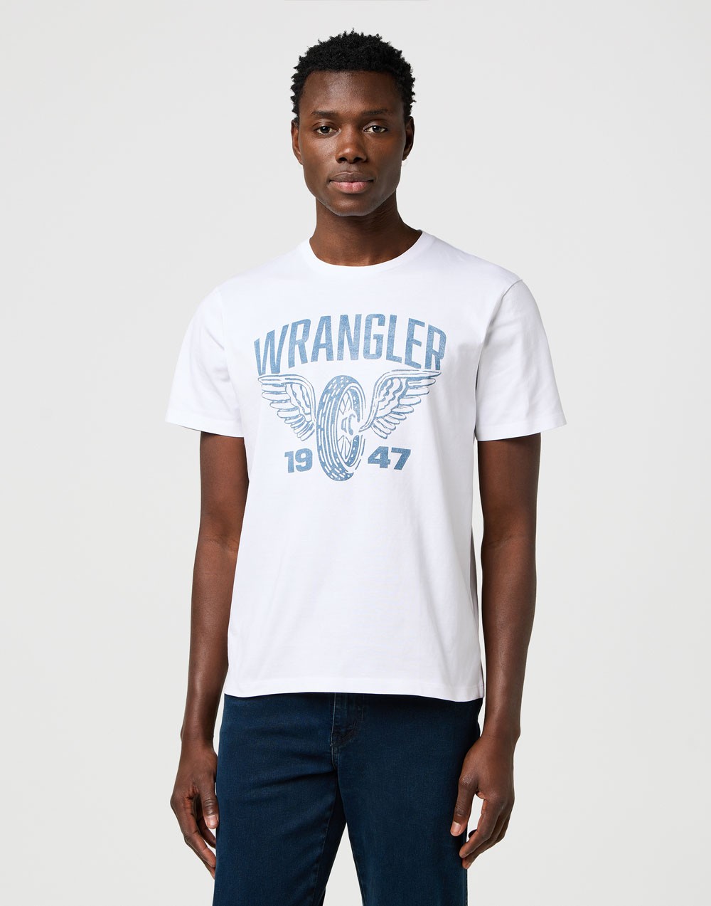 T-shirt Wrangler AMERICANA TEE 112371475 Worn White