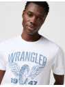 T-shirt Wrangler AMERICANA TEE 112371475 Worn White
