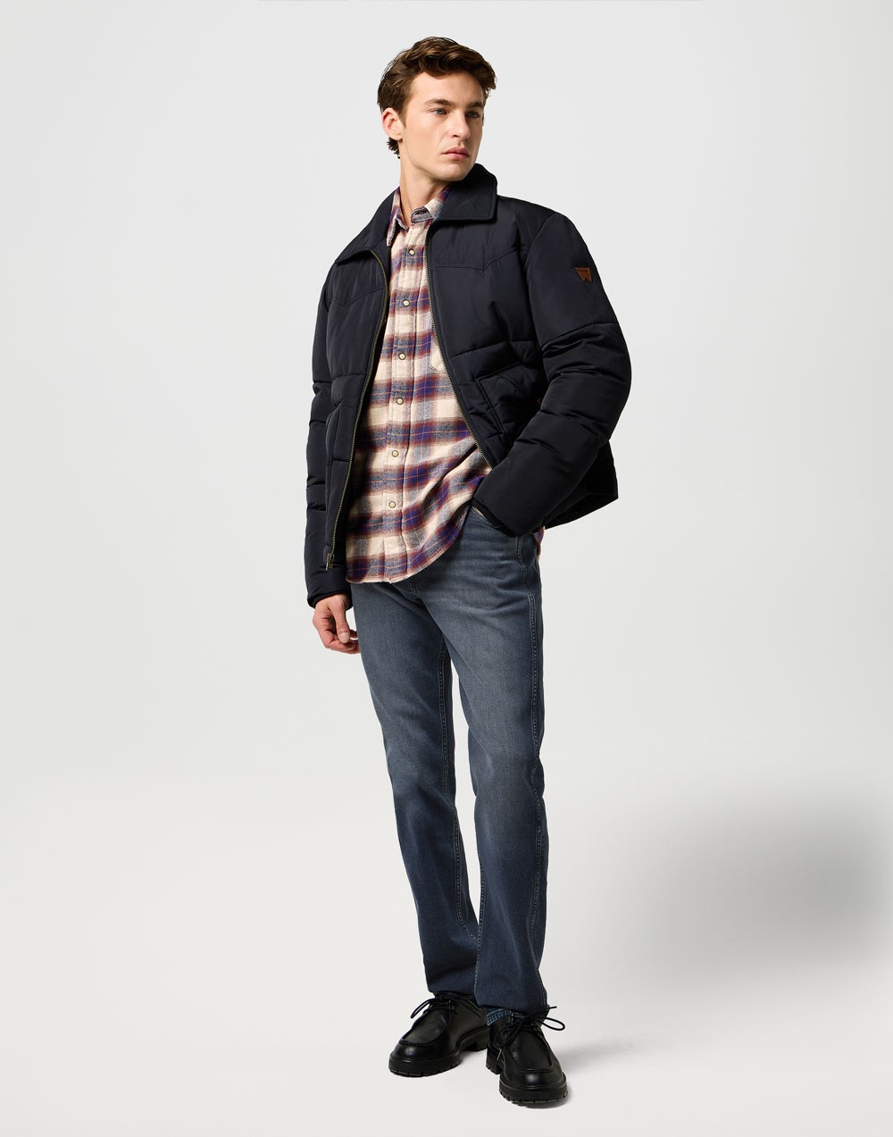 Wrangler Spodnie Męskie Greensboro Ocean Storm 112370847