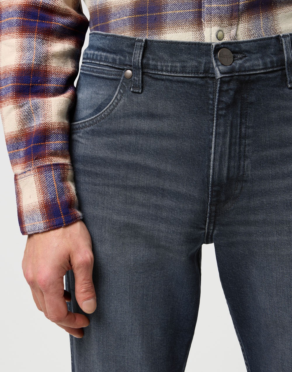 Wrangler Spodnie Męskie Greensboro Ocean Storm 112370847