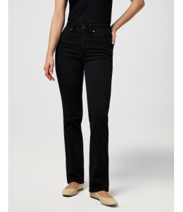 Jeansy Wrangler Straight 112371749 Nebula Black