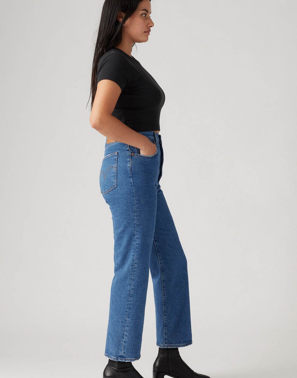 Spodnie Damskie Levi's® Ribcage Straight Ankle 72693-0117