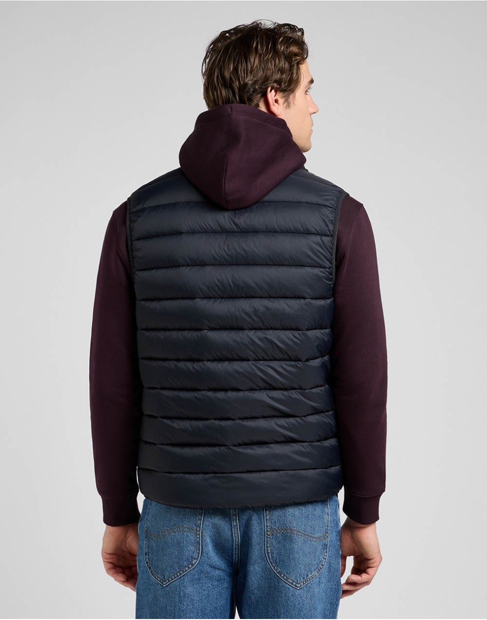 Bezrękawnik Lee STAND COLLAR PUFFER VEST PUFFER 112370535 Black