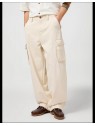 Wrangler Spodnie Męskie CJ Loose Cargo Ecru 112362500