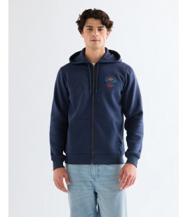 Bluza Wrangler GRAPHIC ZIP HOODIE 112378028 Navy