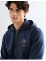 Bluza Wrangler GRAPHIC ZIP HOODIE 112378028 Navy