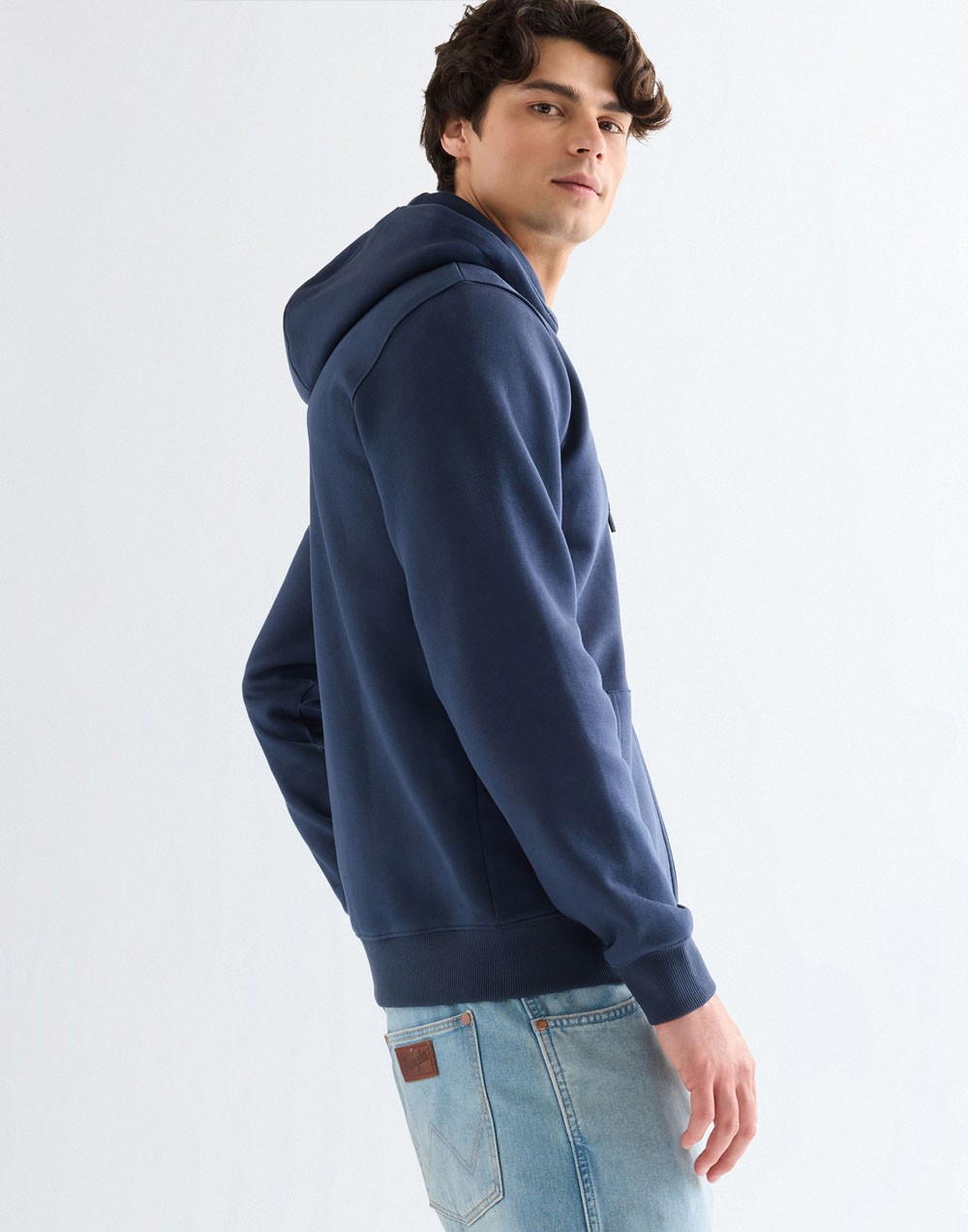 Bluza Wrangler GRAPHIC ZIP HOODIE 112378028 Navy
