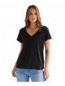 T-shirt Wrangler EASY V NECK 112378067 Black
