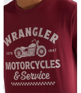 T-shirt Wrangler AMERICANA TEE 112377953 Ruby Wine