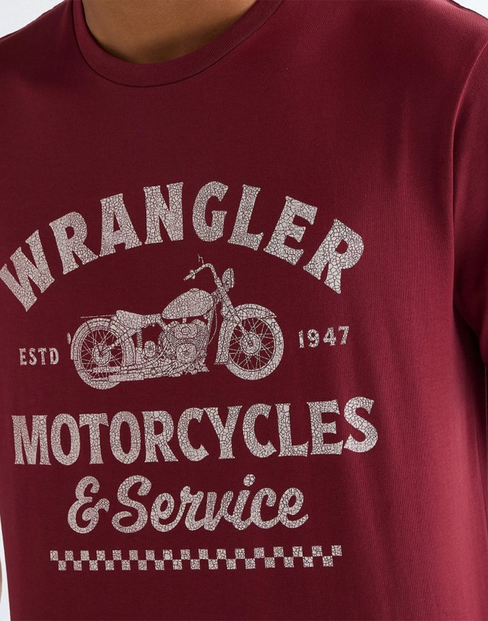 T-shirt Wrangler AMERICANA TEE 112377953 Ruby Wine