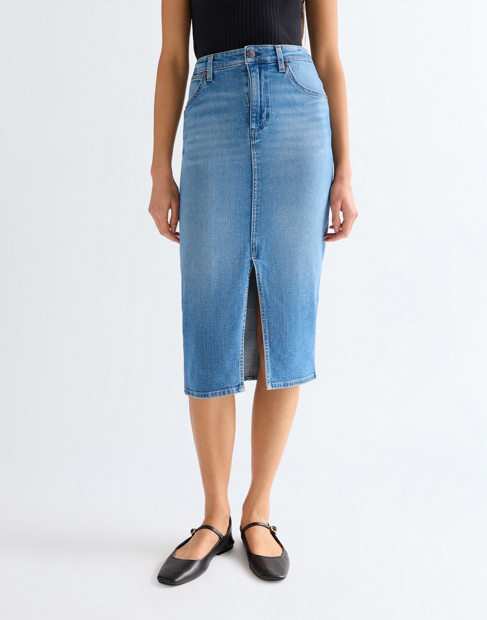 Spódnica Wrangler PENCIL SKIRT 112378225 Hazy Horizon
