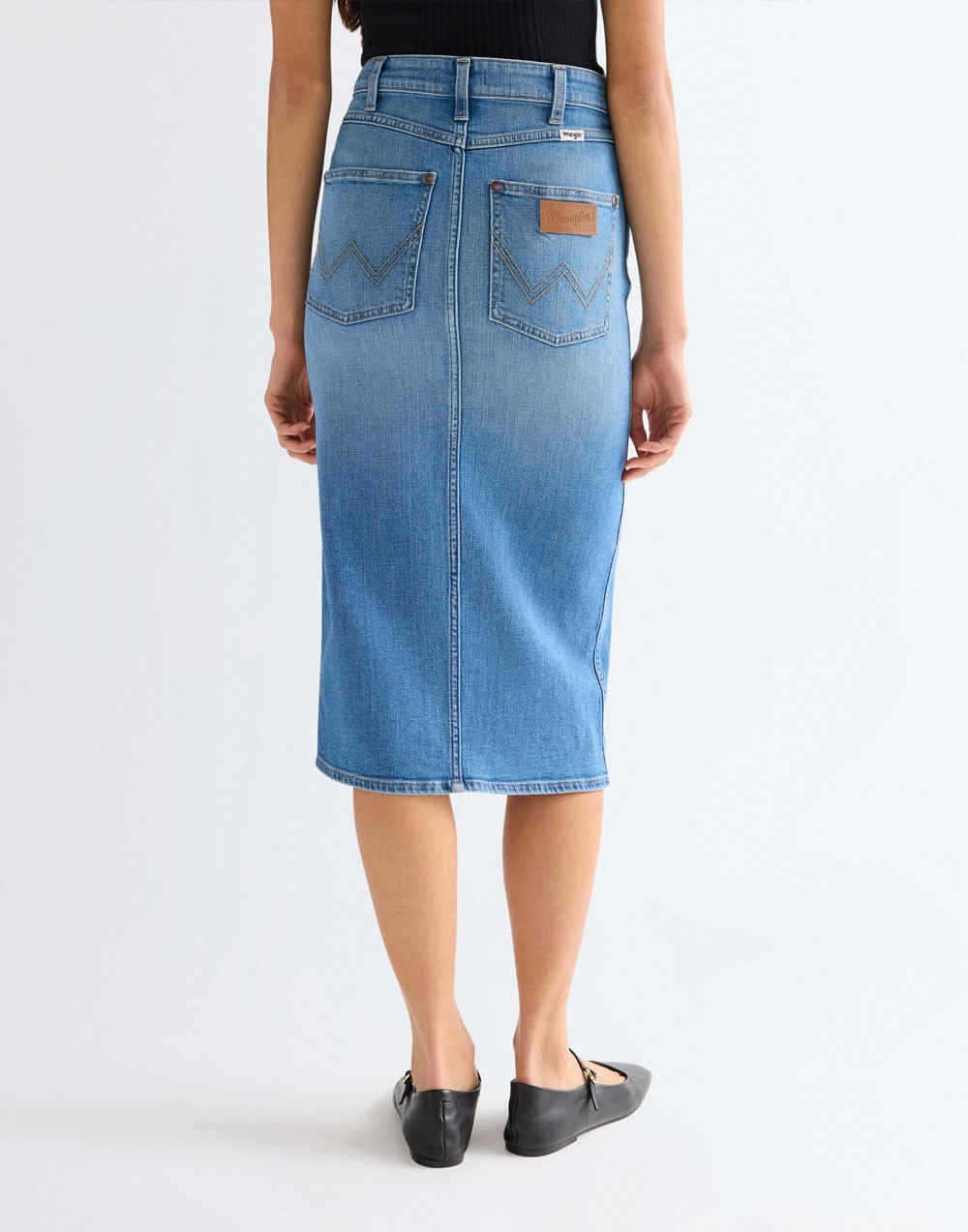 Spódnica Wrangler PENCIL SKIRT 112378225 Hazy Horizon