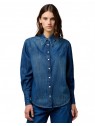 Koszula Wrangler YOKE DENIM SHIRT 112370794 Sparkle Blue