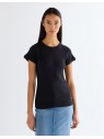 T-shirt Wrangler CAPPED RIB SHIRT 112380152 Black