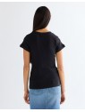 T-shirt Wrangler CAPPED RIB SHIRT 112380152 Black