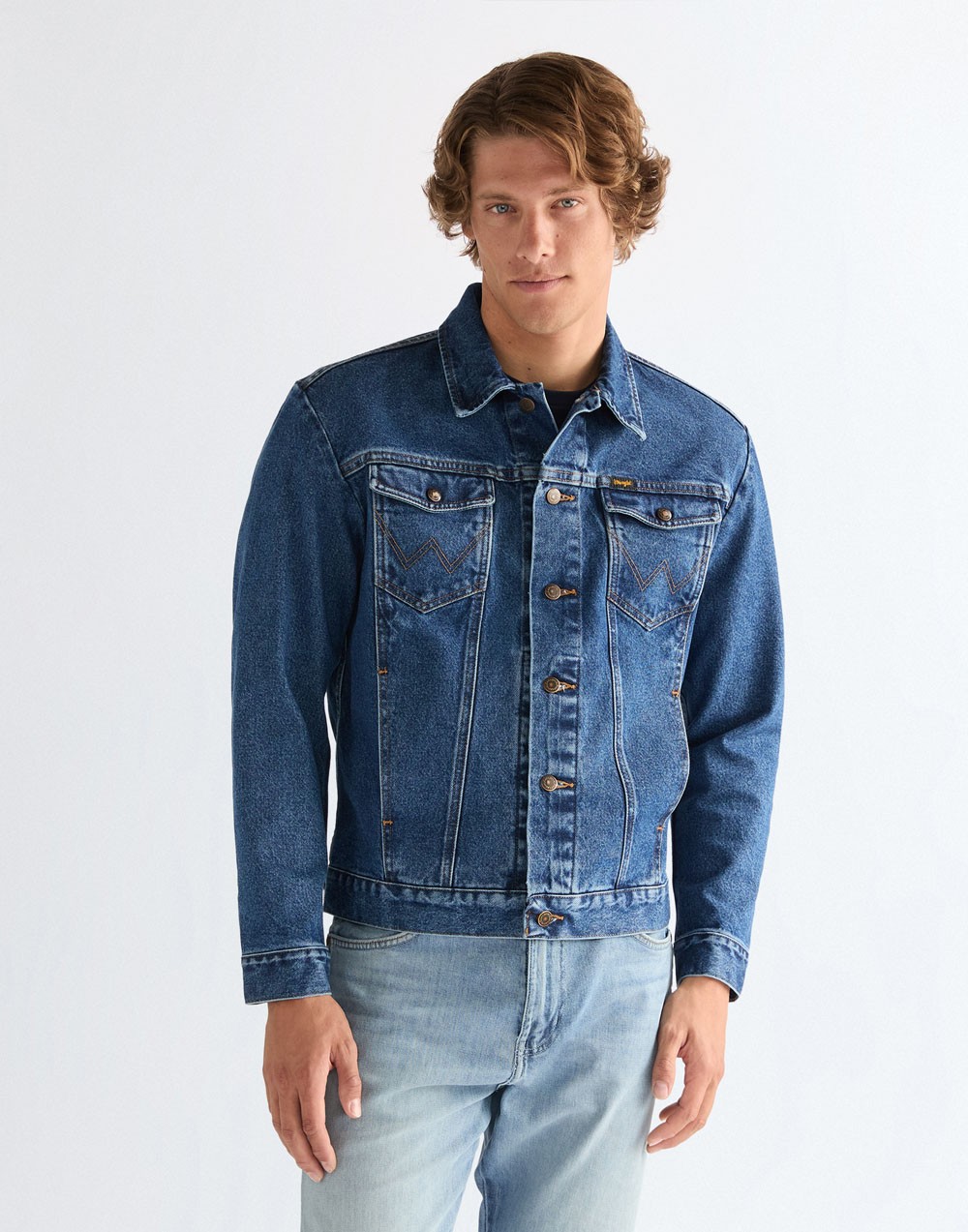 Katana Wrangler COWBOY CUT JACKET 112378960 Stonewash