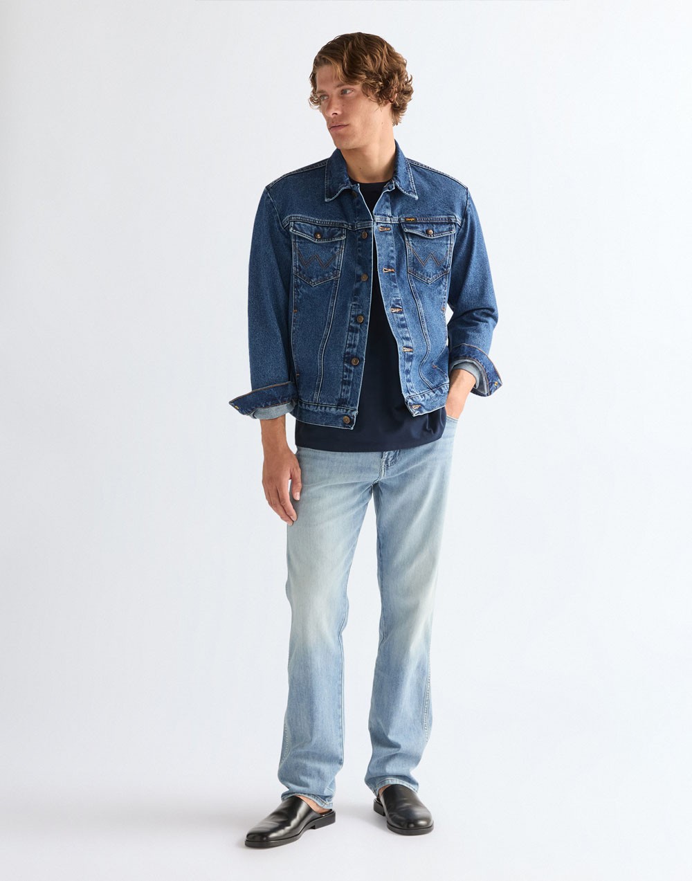 Katana Wrangler COWBOY CUT JACKET 112378960 Stonewash