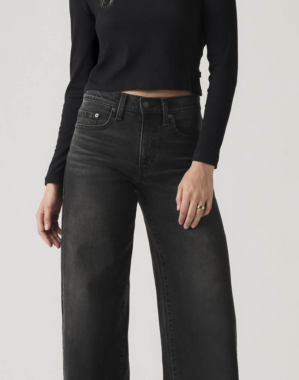 Spodnie Damskie Spodnie Damskie Levi's® 501 Hr Wide Leg Rodeo 0039b 0000