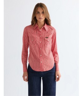 Koszula Wrangler WESTERN SHIRT 112379036 Flame Scarlett