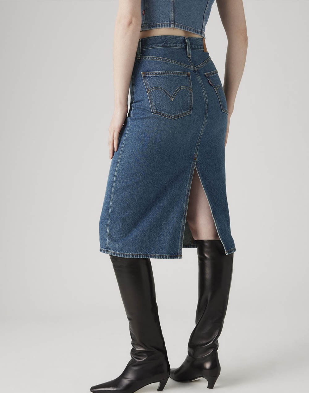 Spódnica Levi's® Hr Back Slit Skirt Review Time 001VH 0006