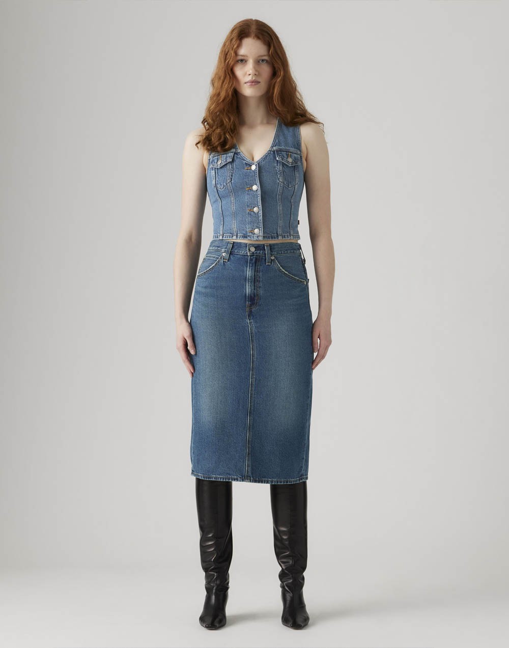 Spódnica Levi's® Hr Back Slit Skirt Review Time 001VH 0006