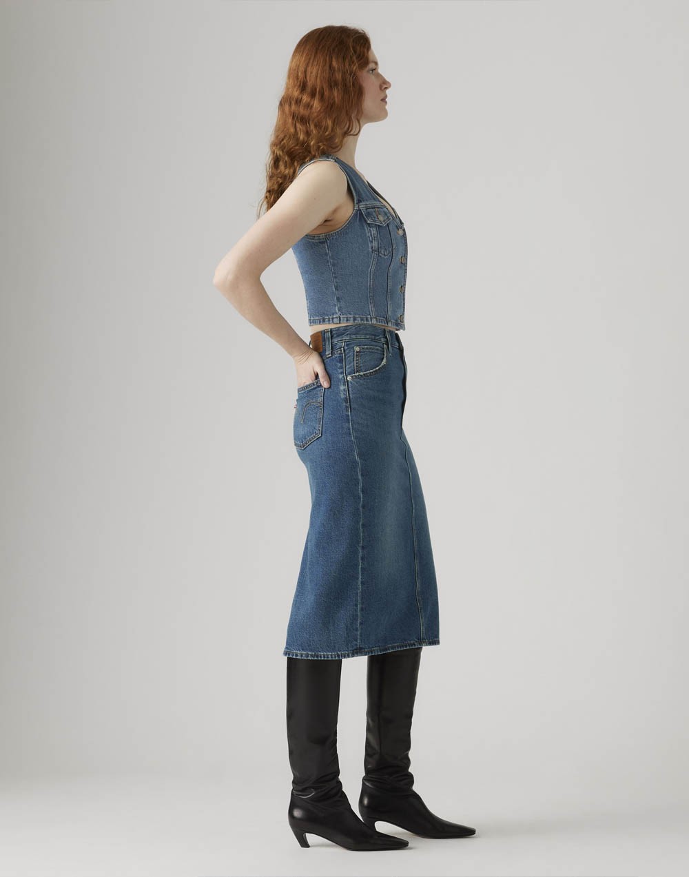 Spódnica Levi's® Hr Back Slit Skirt Review Time 001VH 0006