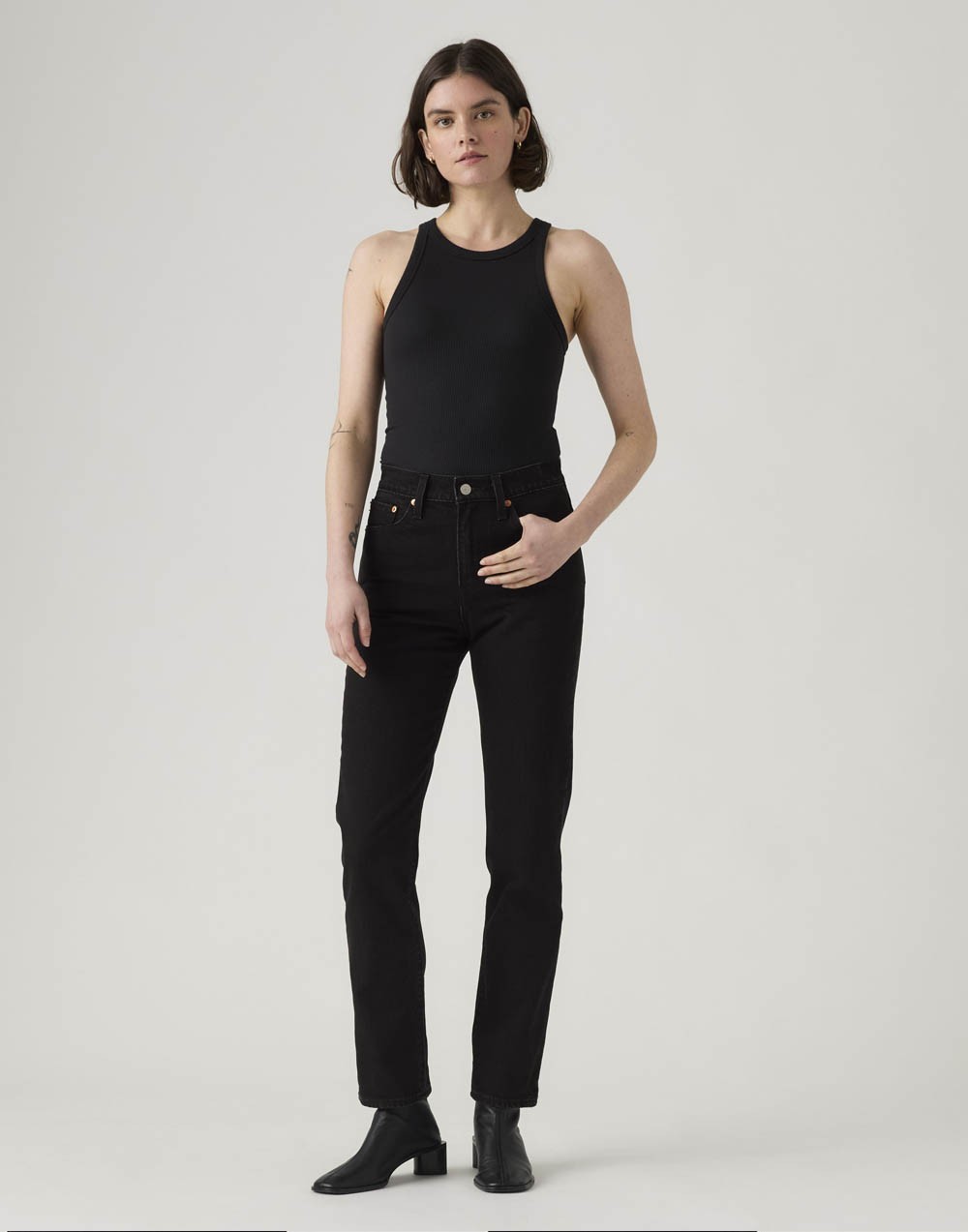 Spodnie Damskie Levi's® Wedgie Slim She's In The Zone 003NE 0000