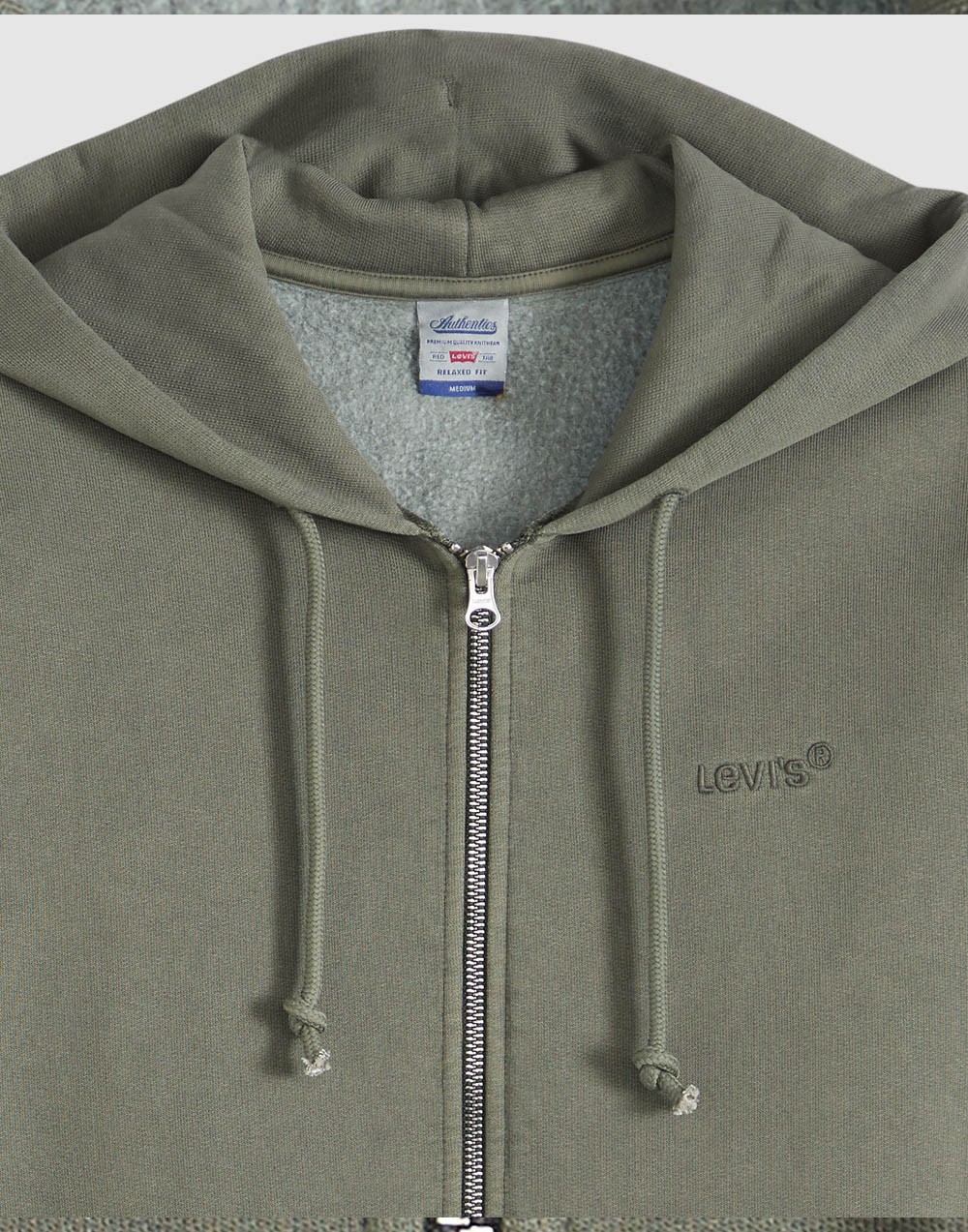Bluza Męska Levi's® Authentic Full Zip - Garment Dye Kambaba A9265 0007