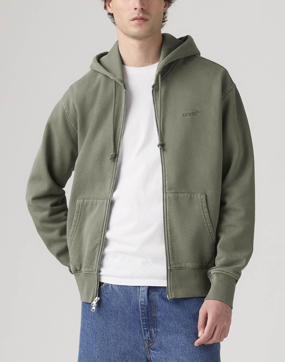 Bluza Męska Levi's® Authentic Full Zip - Garment Dye Kambaba A9265 0007