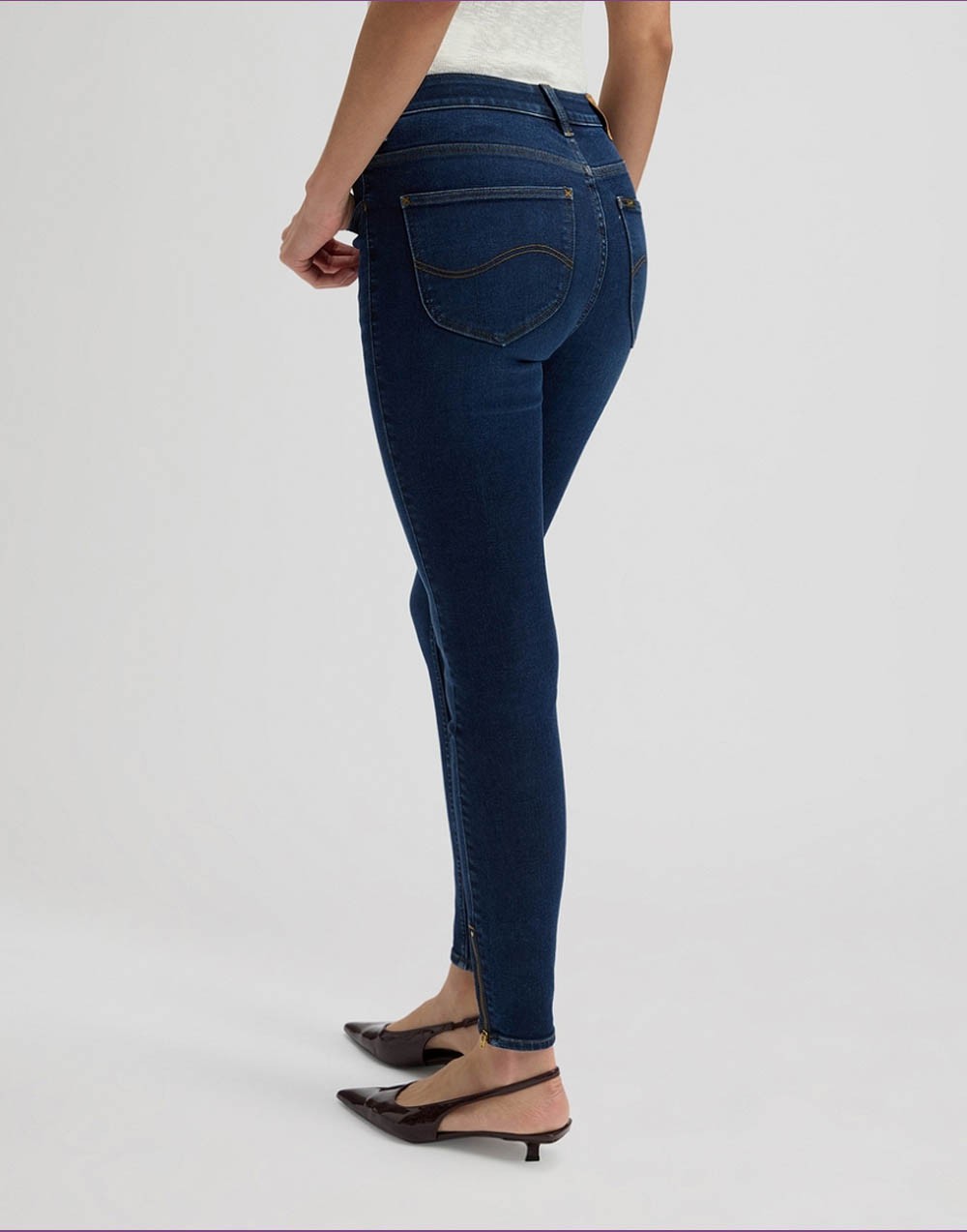 Jeansy Lee Scarlett High Zip 112376731 Mid Cap