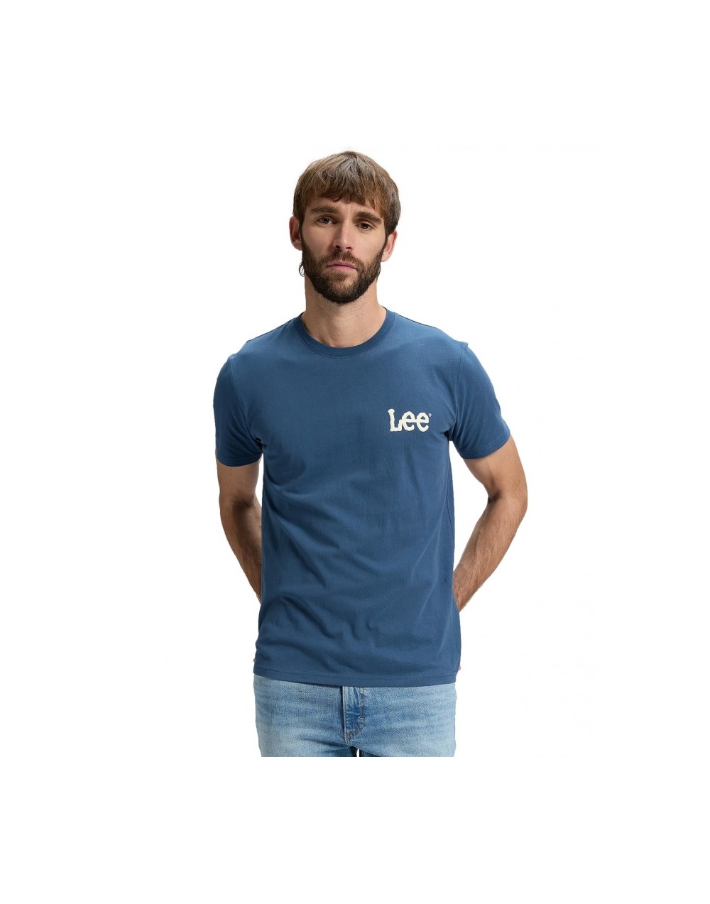 T-shirt Lee MEDIUM WOBBLY TEE 112376431 Academy Blue