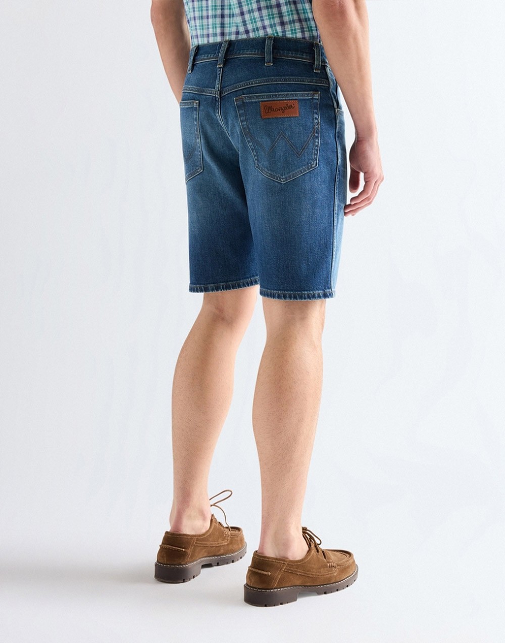 Szorty Wrangler Texas Short 112377789 Stormforge Blue