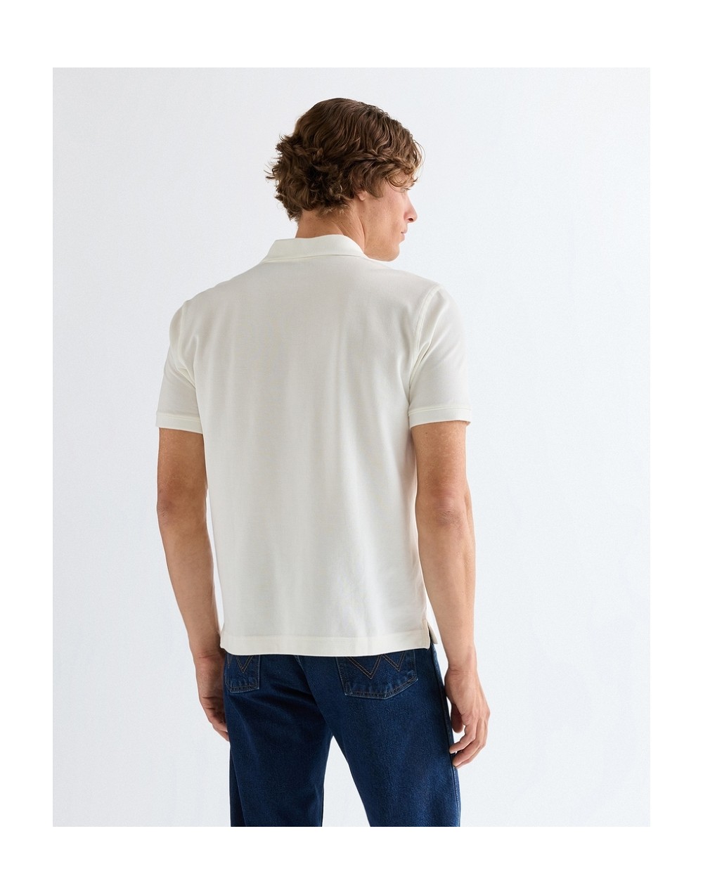 Koszulka Wrangler POLO SHIRT 112377979 Worn White