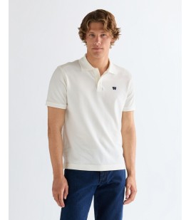 Koszulka Wrangler POLO SHIRT 112377979 Worn White