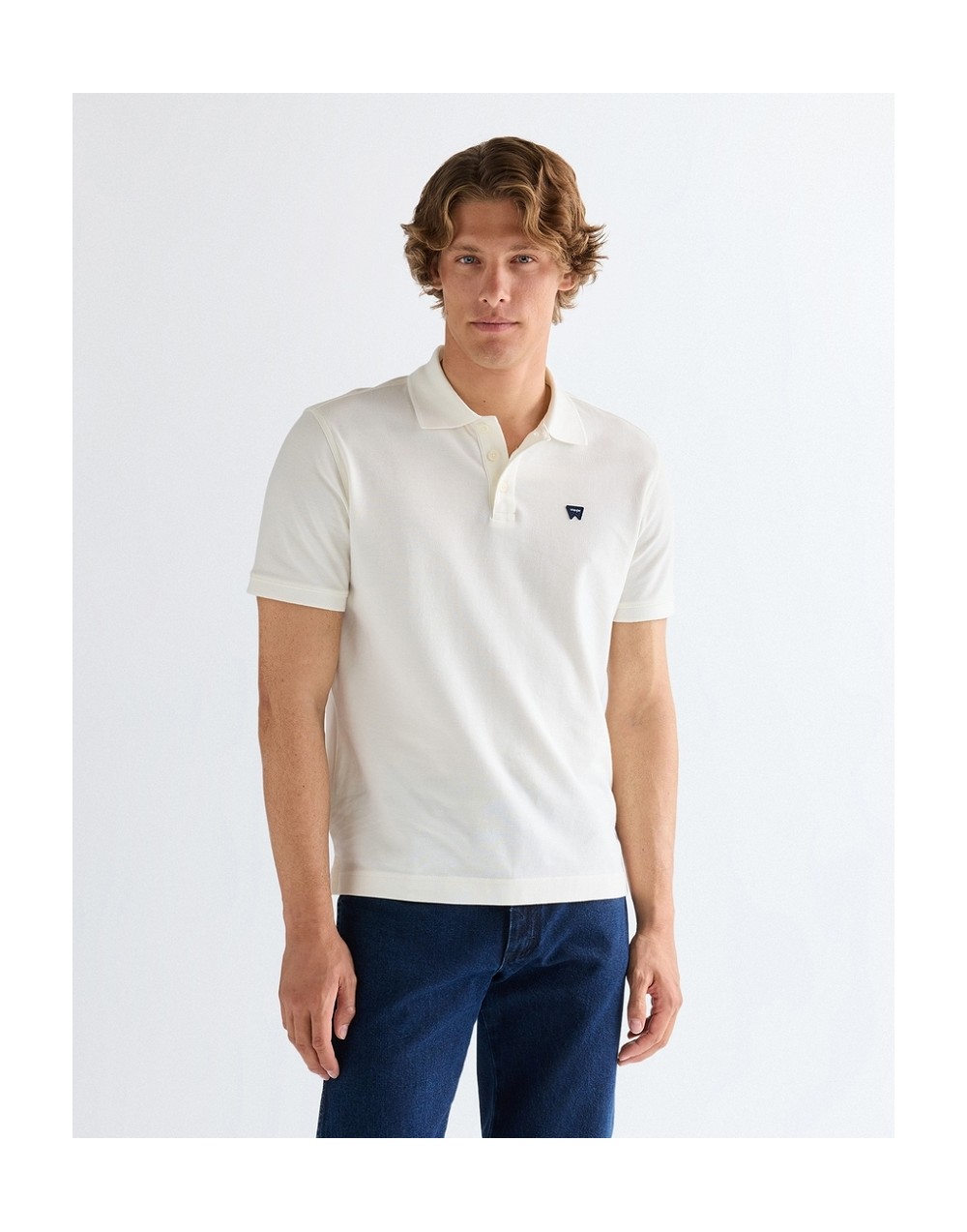 Koszulka Wrangler POLO SHIRT 112377979 Worn White