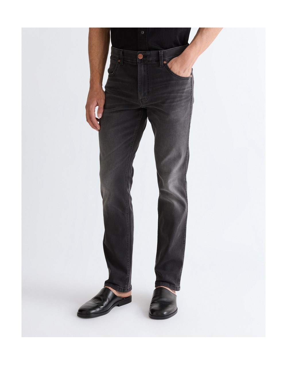 Jeansy Wrangler Greensboro 112377796 Raven Ash