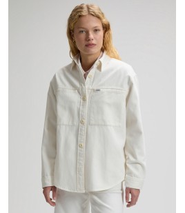 Koszula Damska Lee Utility Overshirt Powder White 112377053